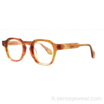 Fashion Design unisex smussati occhiali acetato ottico